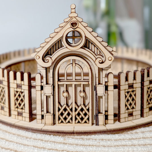 Box & Fence for Flower Pot #3