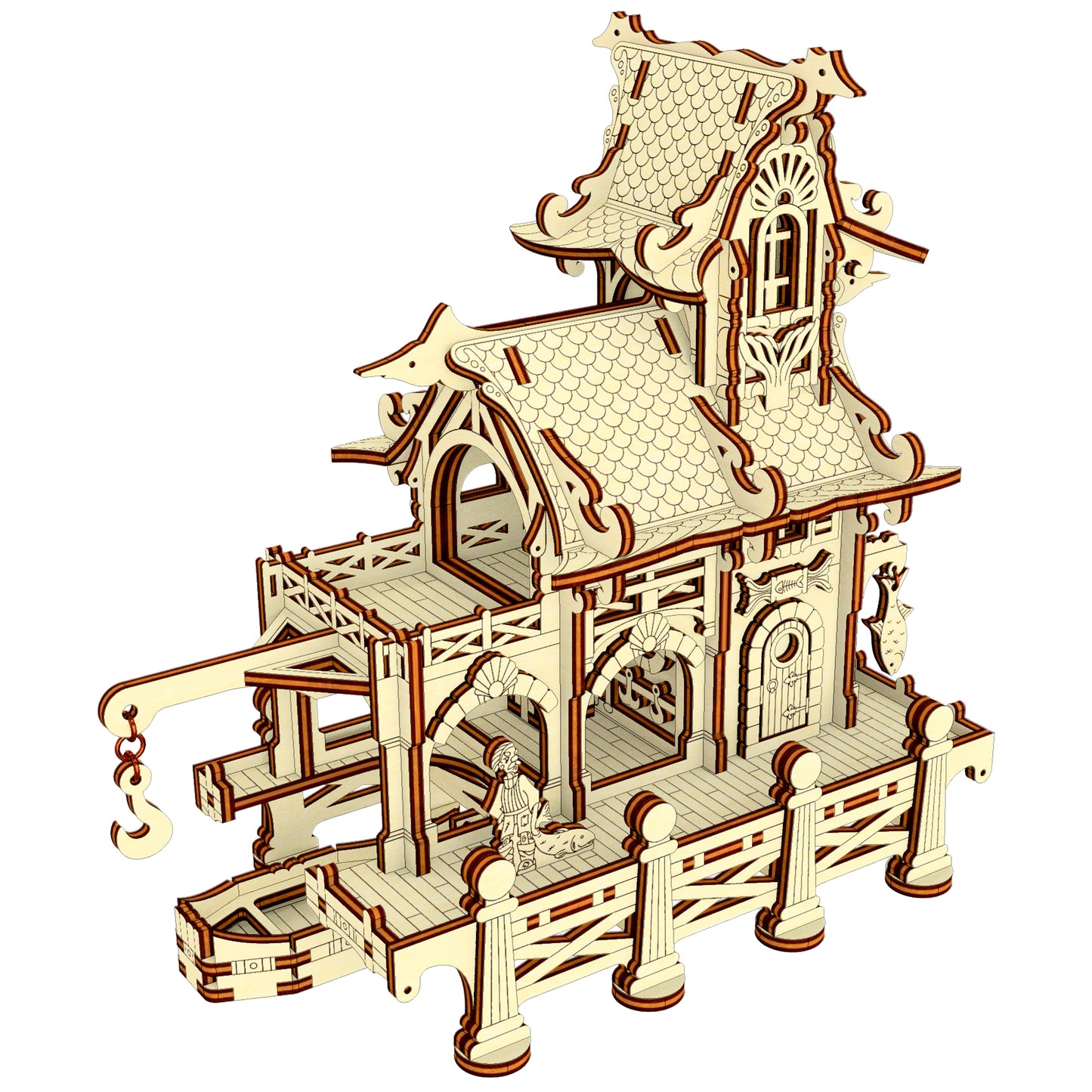 Sailor House with a Boat