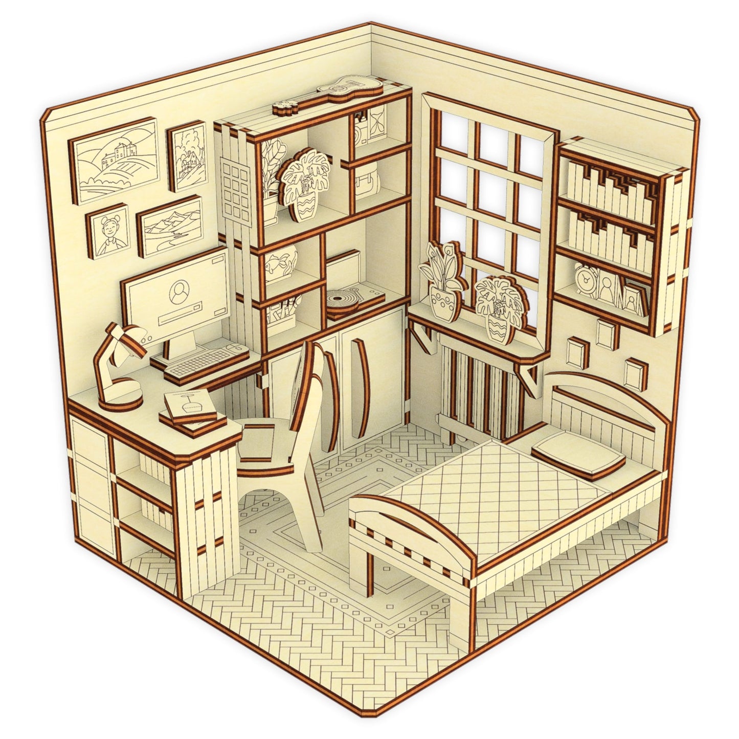 Book Nook - Dollhouse Bedroom