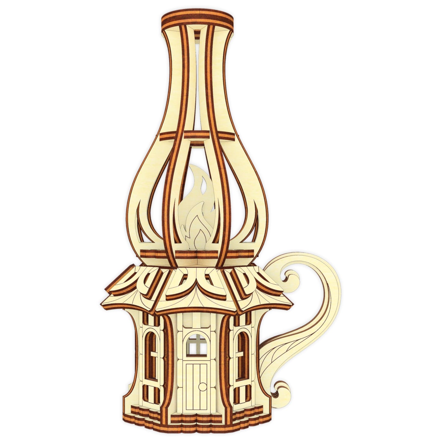Oil Lamp Fairy House