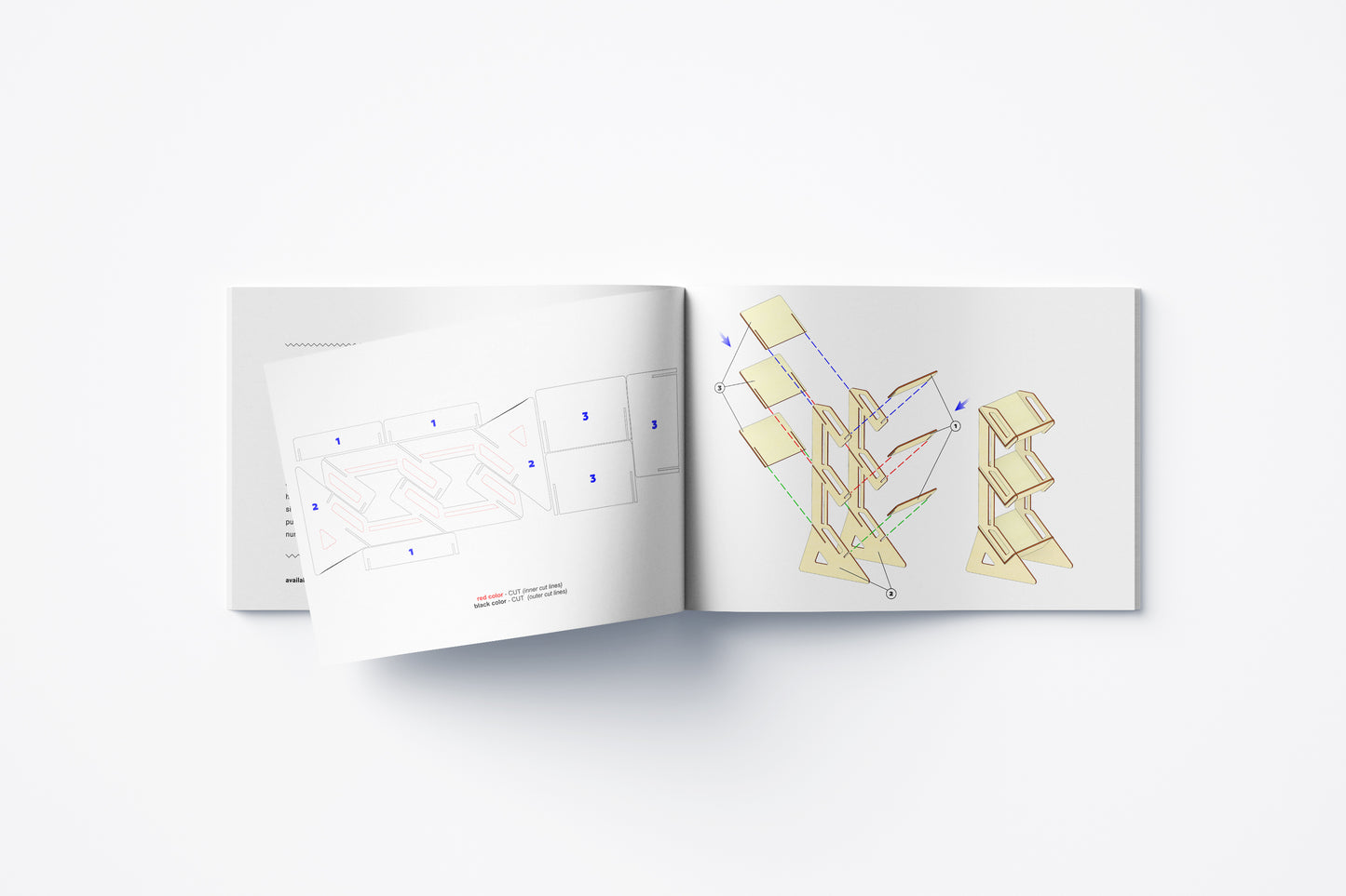 Assembly instruction - 3 tiered tray Laser cut design