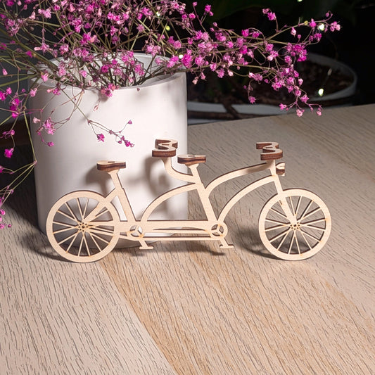 Bicicleta tándem - Archivo de corte láser SVG y DXF