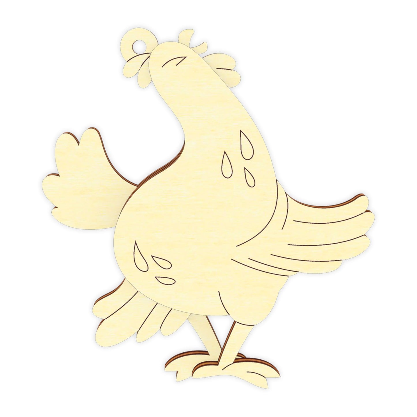 Easter Chicken Ornament - Set of 5 Hens