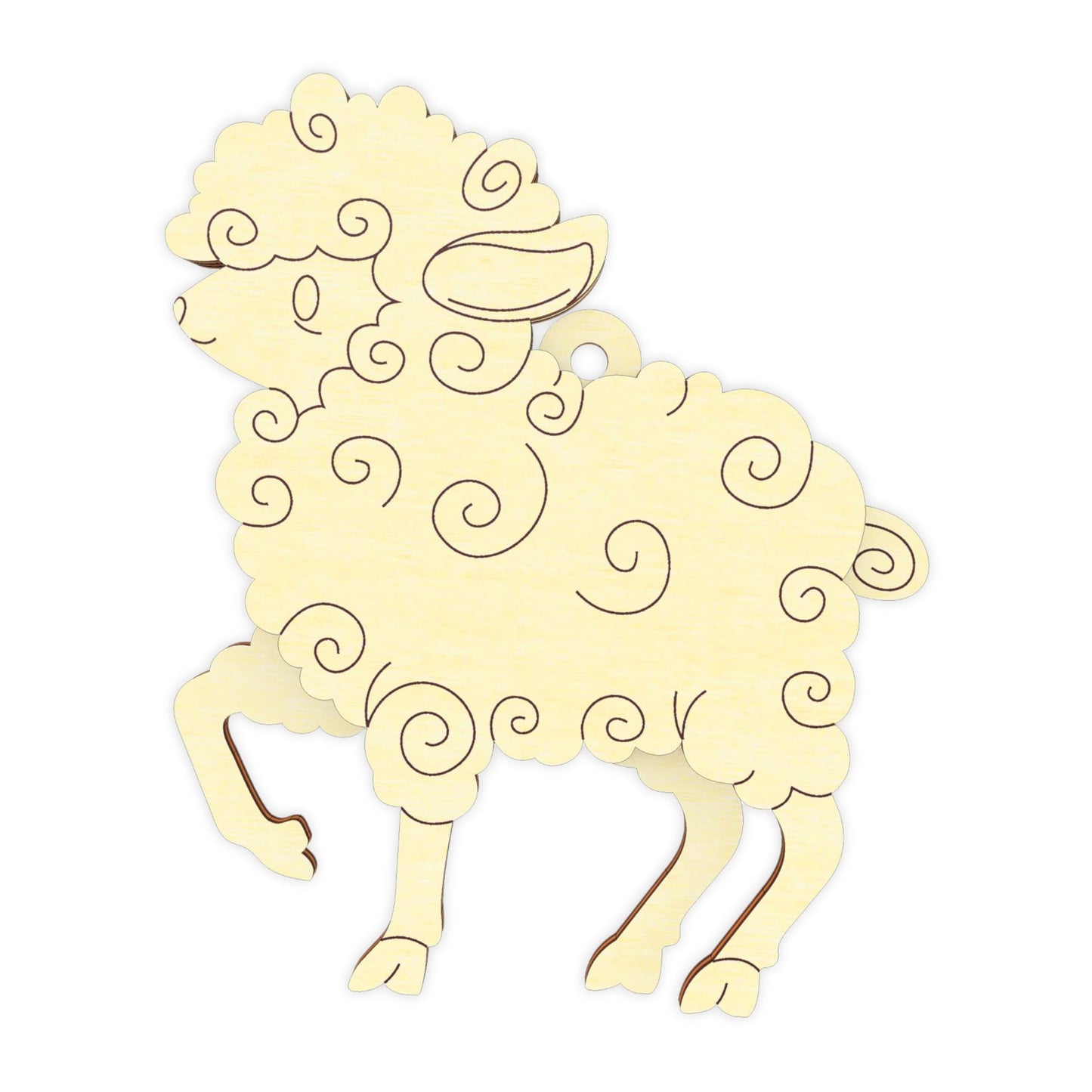 Easter Sheep Ornament - Set of 5