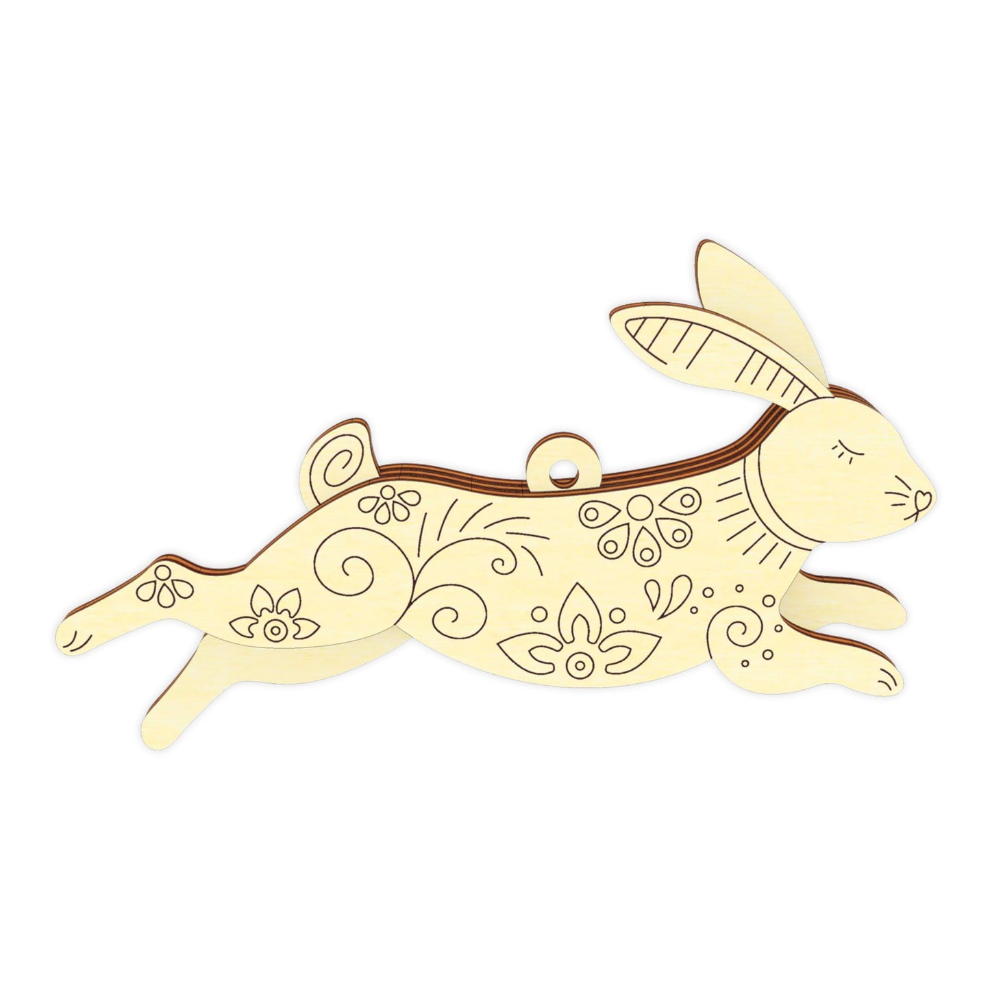 Easter Bunny Ornaments - Set of 5