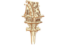 Load image into Gallery viewer, Download the Garden Elf House laser cut plan in DXF format
