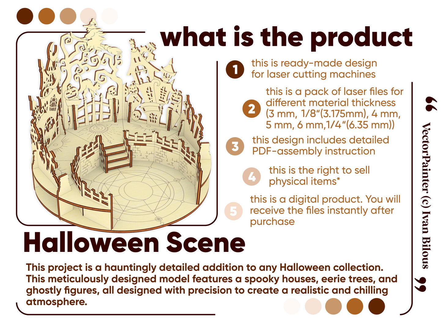 Halloween Scene (Shadow Lamp)