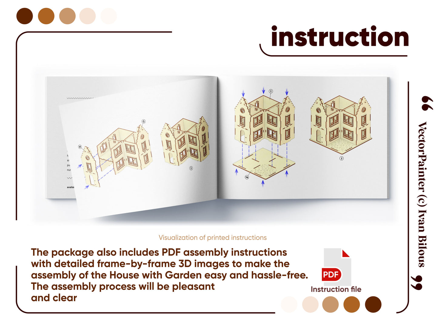 Casita de jardín - Archivo de corte láser SVG y DXF