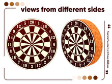 Load image into Gallery viewer, Close-up view of the laser cut dartboard surface with intricate patterns
