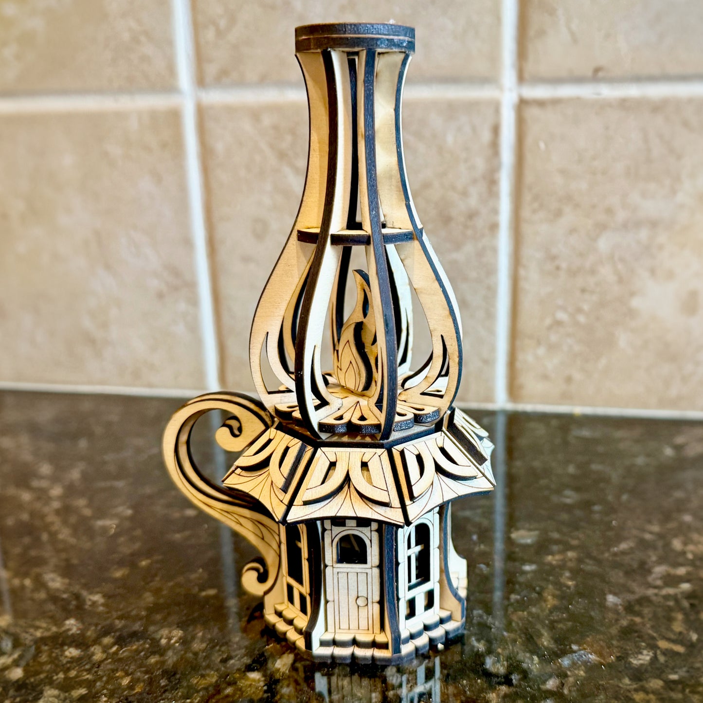 Oil Lamp Fairy House