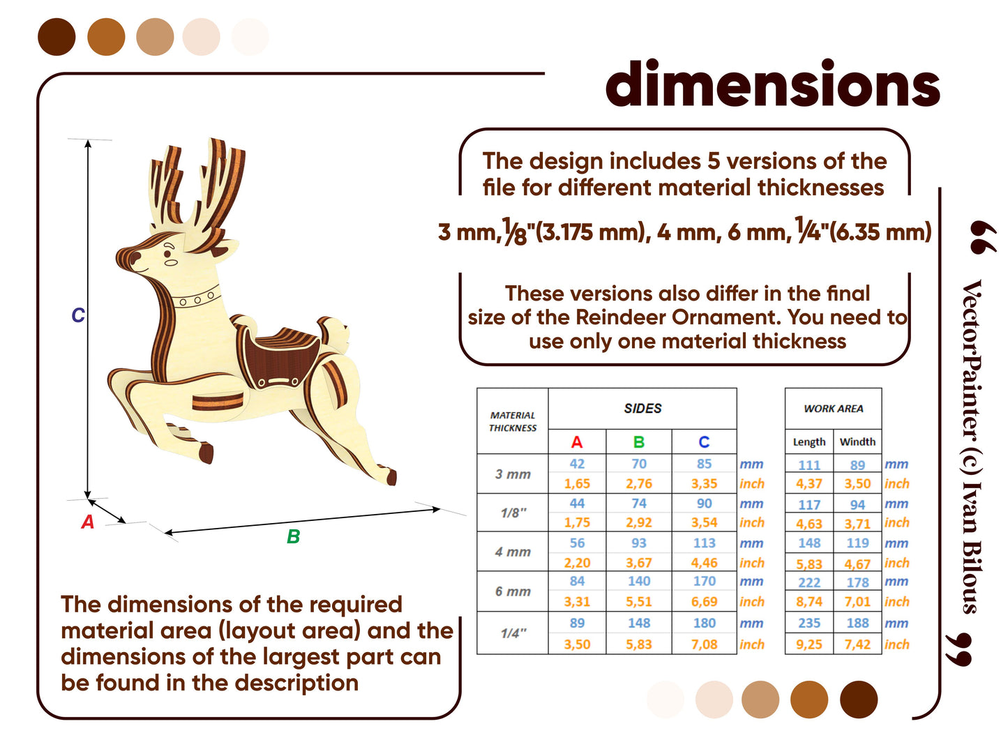 Reindeer Christmas Ornament