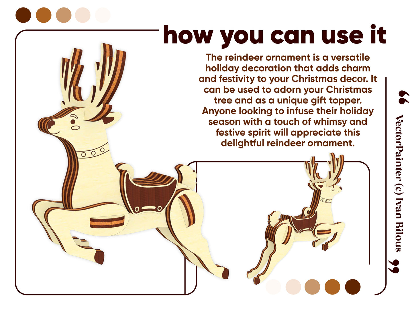 Reindeer Christmas Ornament