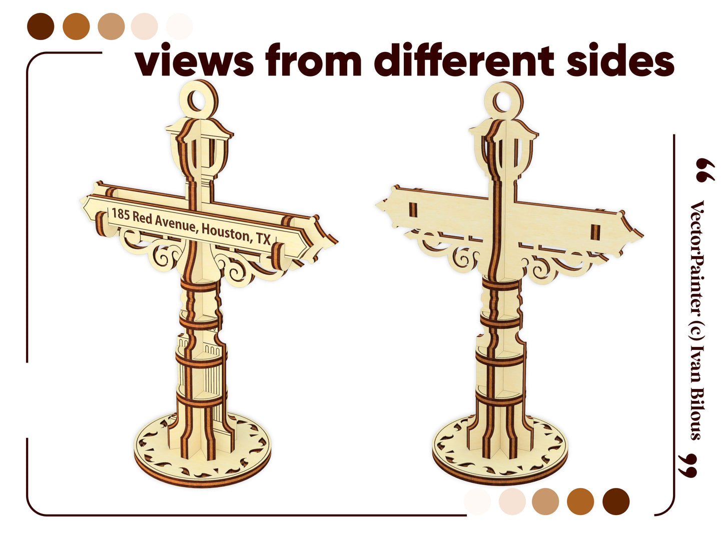 Custom Road Sign Ornament