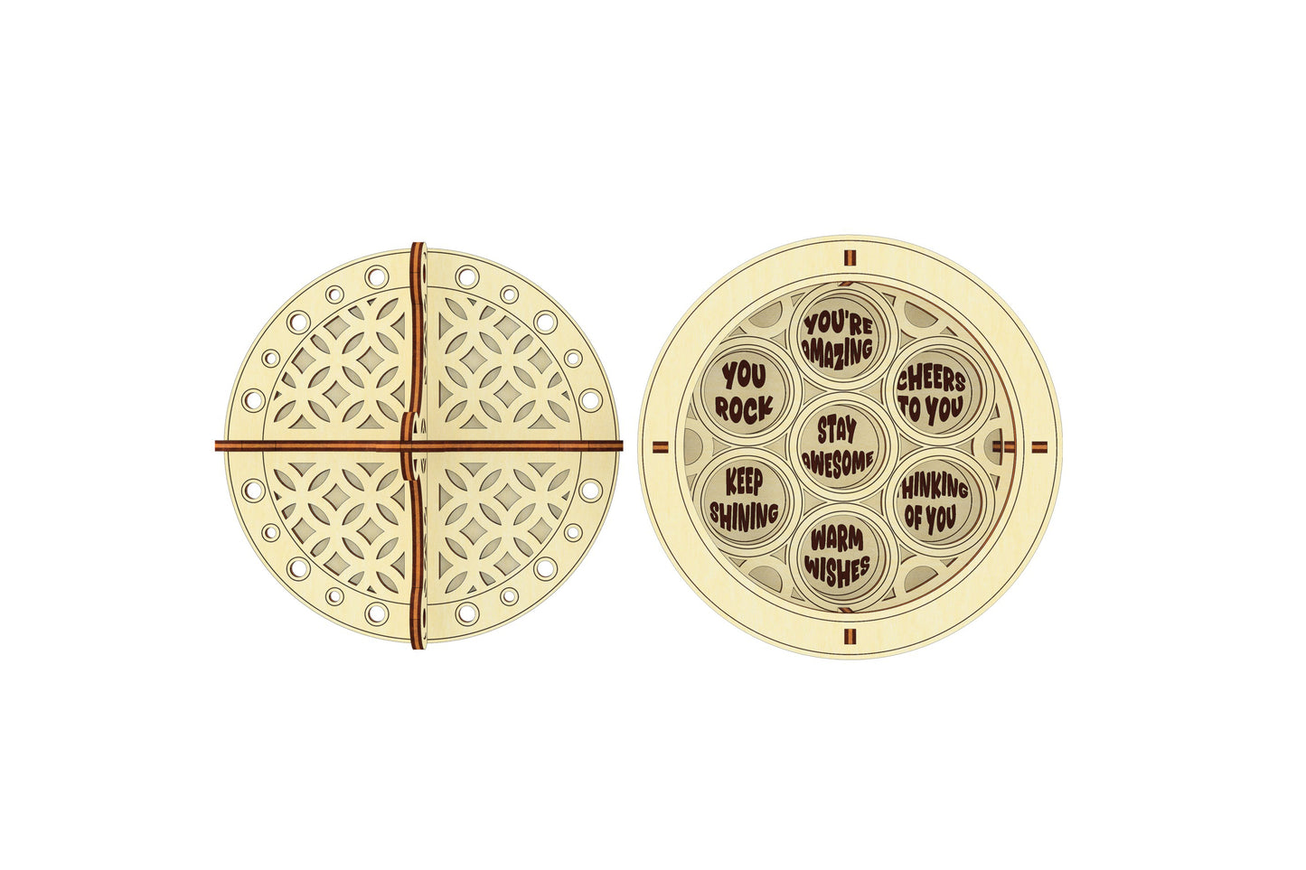 Patterned Round Box