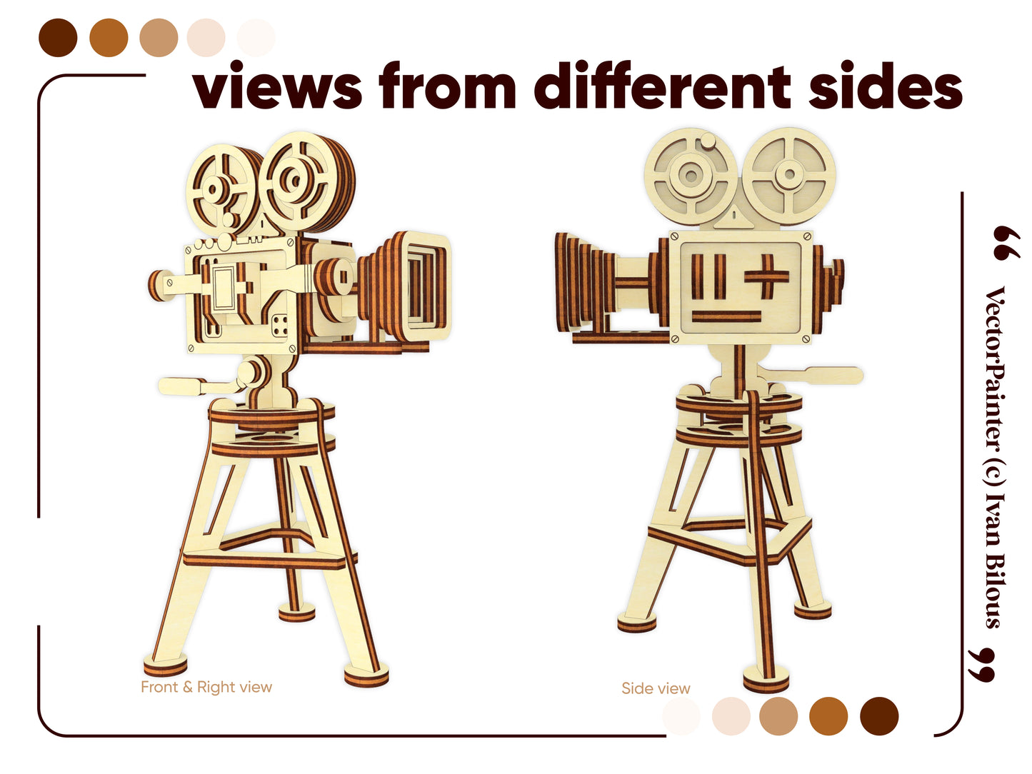 Retro Video Camera Miniature