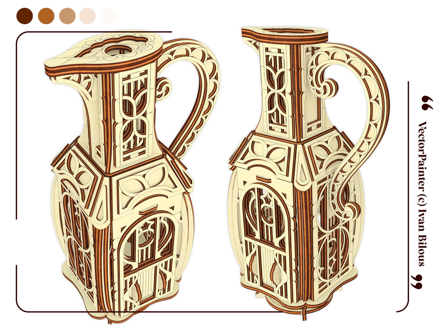 Jug Fairy House & Shadow Box