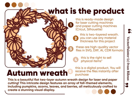 Autumn Pumpkin Wreath