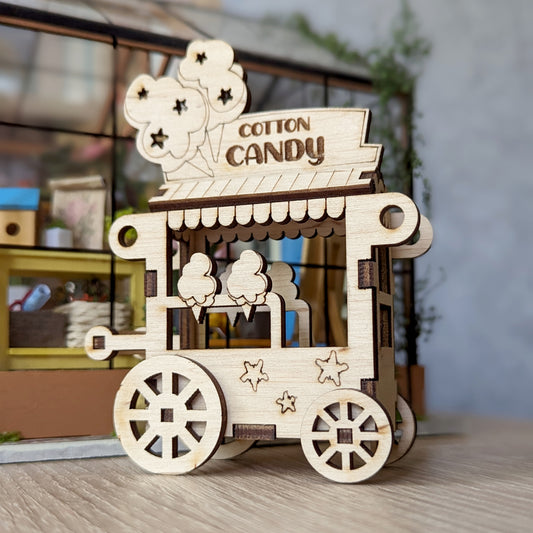 Cotton Candy Cart Ornament & Miniature