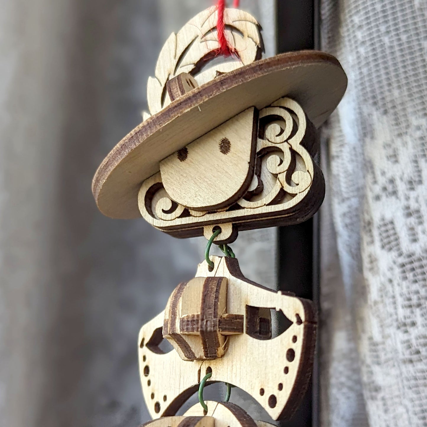 Laser cut design: fairy ornament for home or event decor.