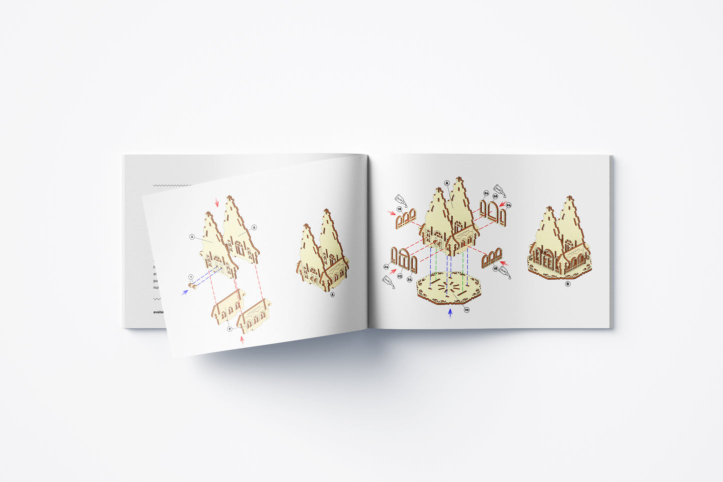 Assembly instruction of Garden Stale House Laser cut project