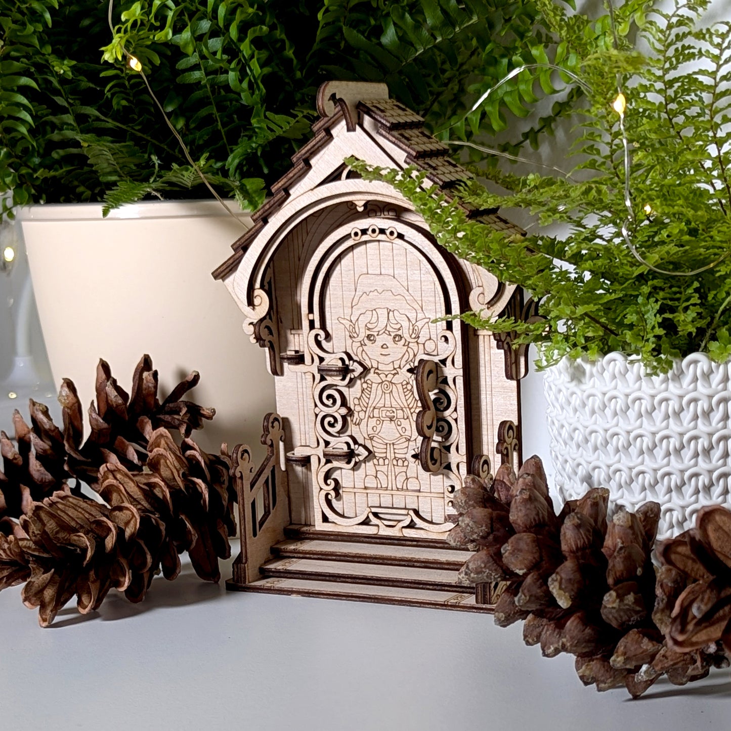Christmas Elf Girl Door