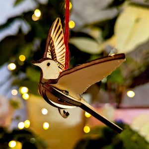 Bird Ornaments - Dove, Robin, Swallow, Blue Jay, and Hummingbird