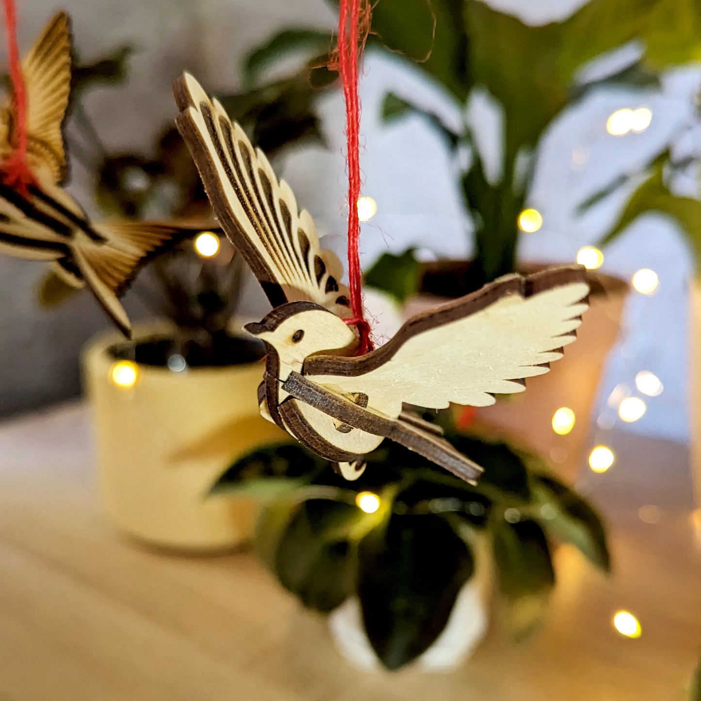 Bird Ornaments - Dove, Robin, Swallow, Blue Jay, and Hummingbird