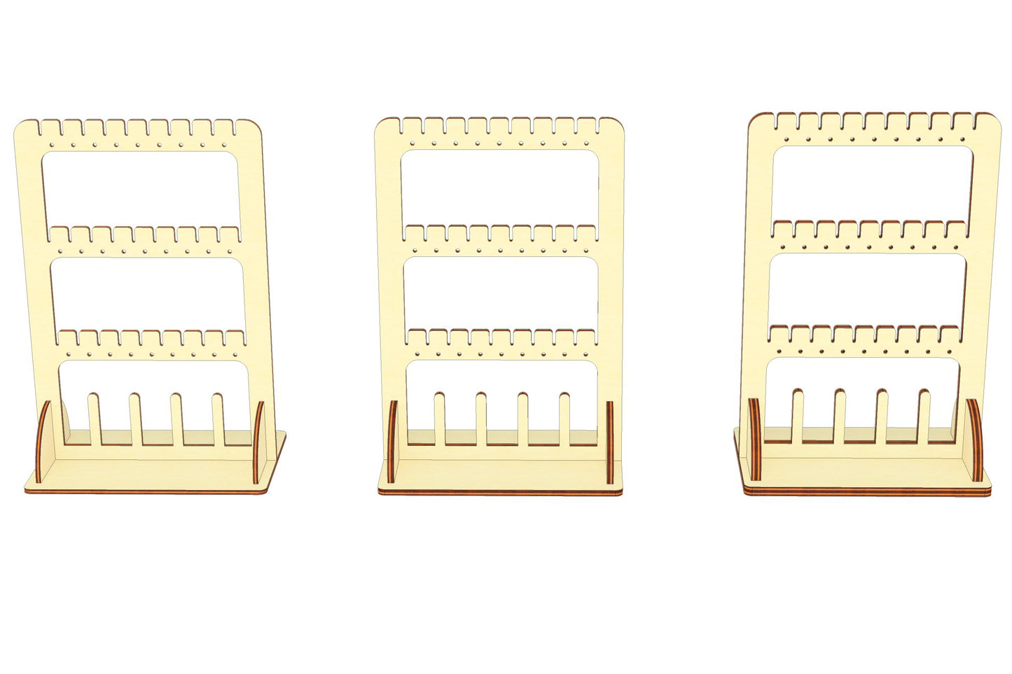 Jewelry Stand: versatile laser cut project for jewelry organization.