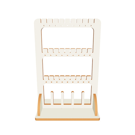 Laser cut Jewelry Stand design made from plywood. 3d model