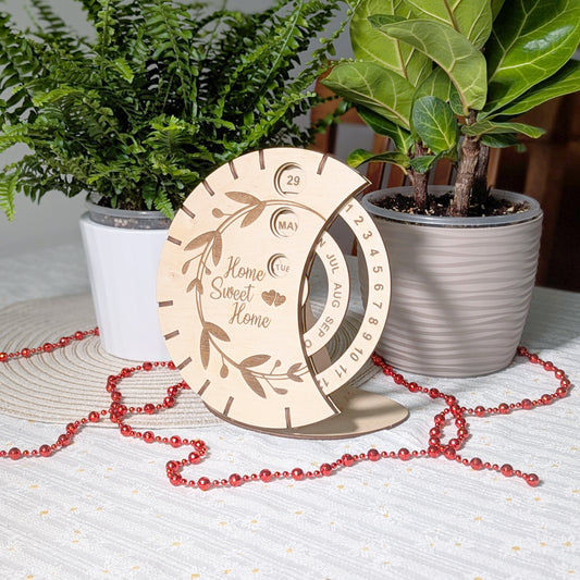 Calendario perpetuo - Archivo de corte láser SVG y DXF