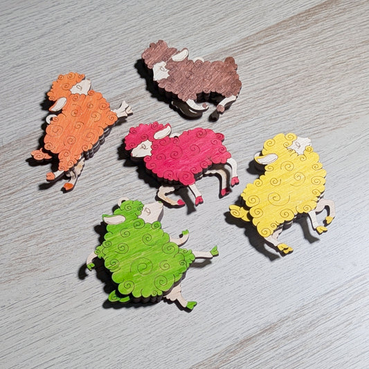 Easter Sheep Ornament - Set of 5