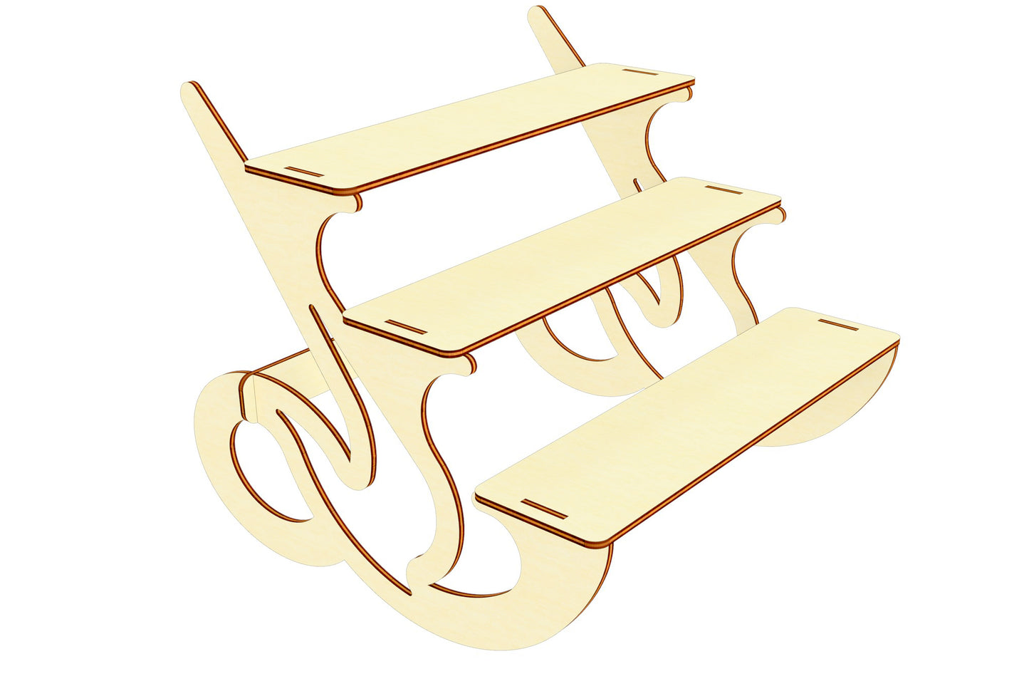 Display Stand with 3 tiers