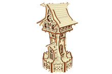 Load image into Gallery viewer, Laser cut design: Garden Magic Tower with optional stake for gardens
