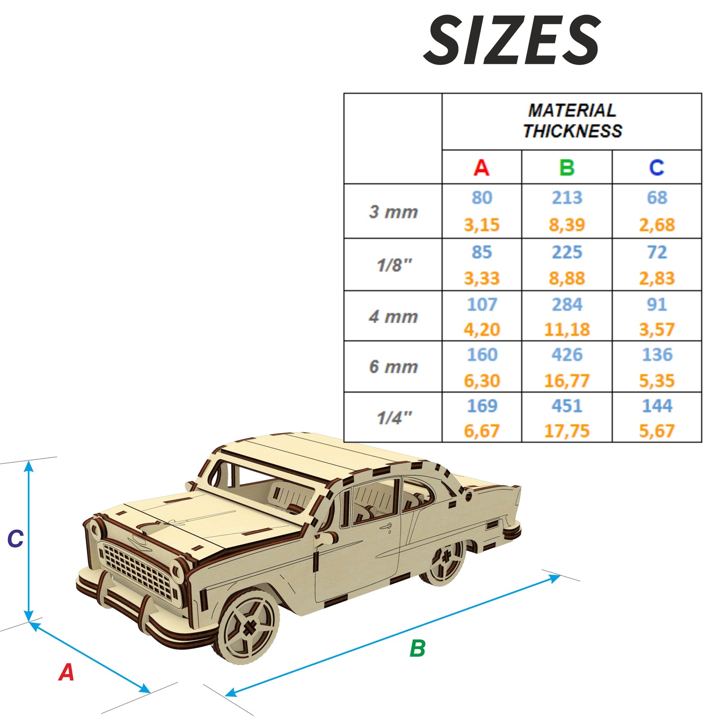 Retro Car miniature