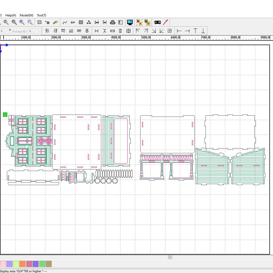 Casa del Oeste - Archivo de corte láser SVG y DXF