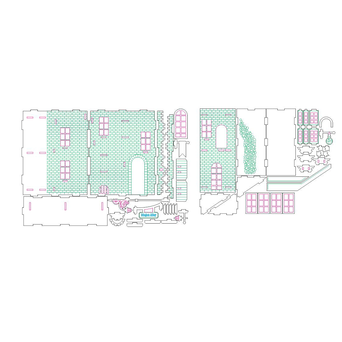 Rincón de lectura - Archivo de corte láser SVG y DXF