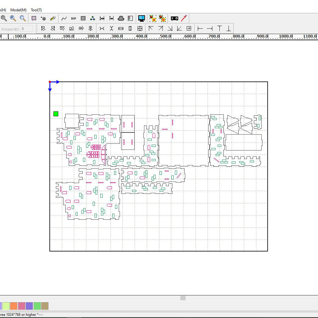 Torre de dados Castillo - Archivo de corte láser SVG y DXF