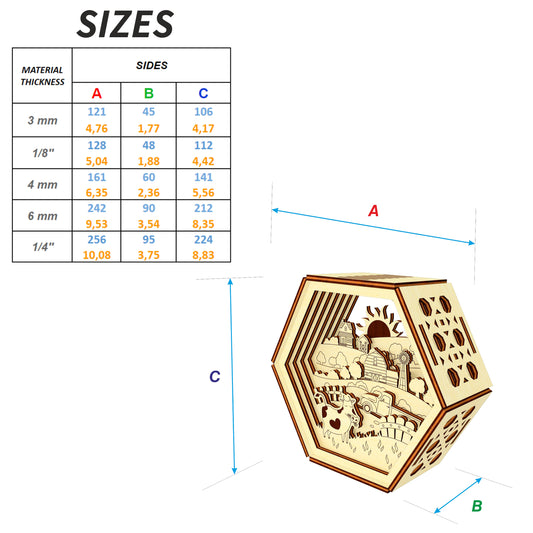 Layered Farm Picture