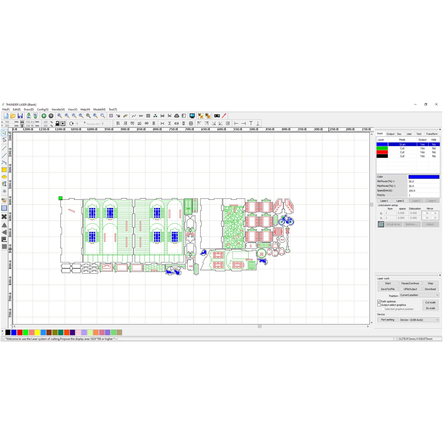 Rincón de lectura Patio francés - Archivo de corte láser SVG y DXF