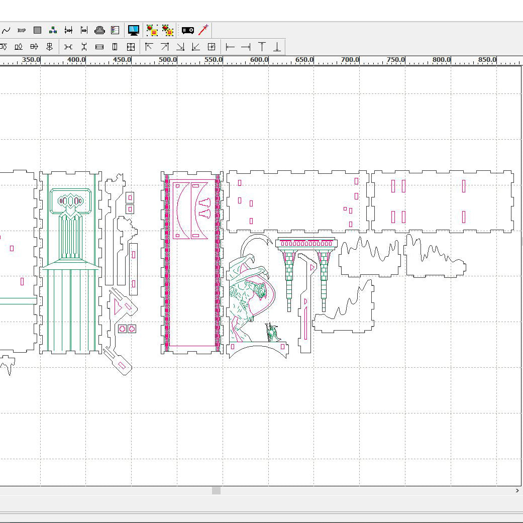 Rincón de lectura n.º 2 - Archivo de corte láser SVG y DXF