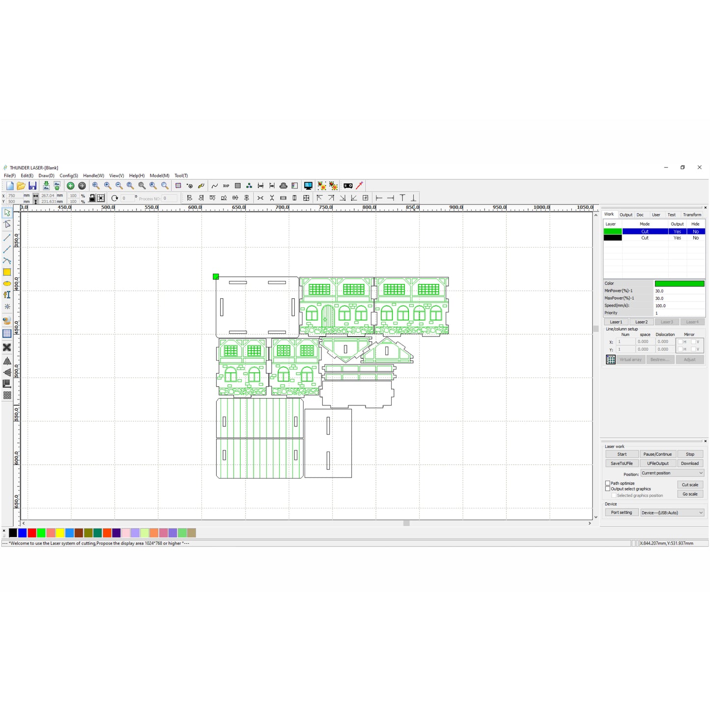 Casa del Castillo - Archivo de corte láser SVG y DXF