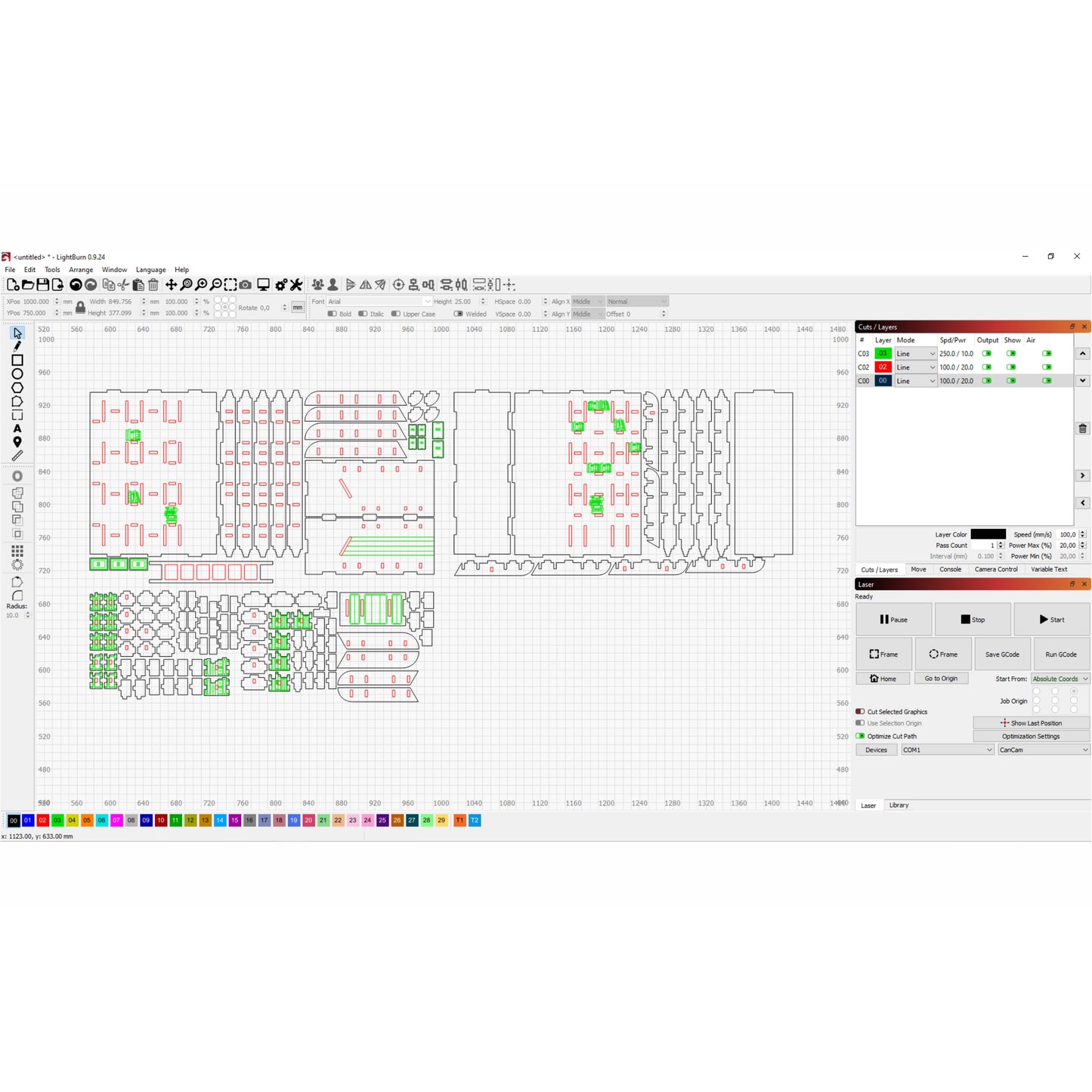 Rincón de lectura de la biblioteca - Archivo de corte láser SVG y DXF