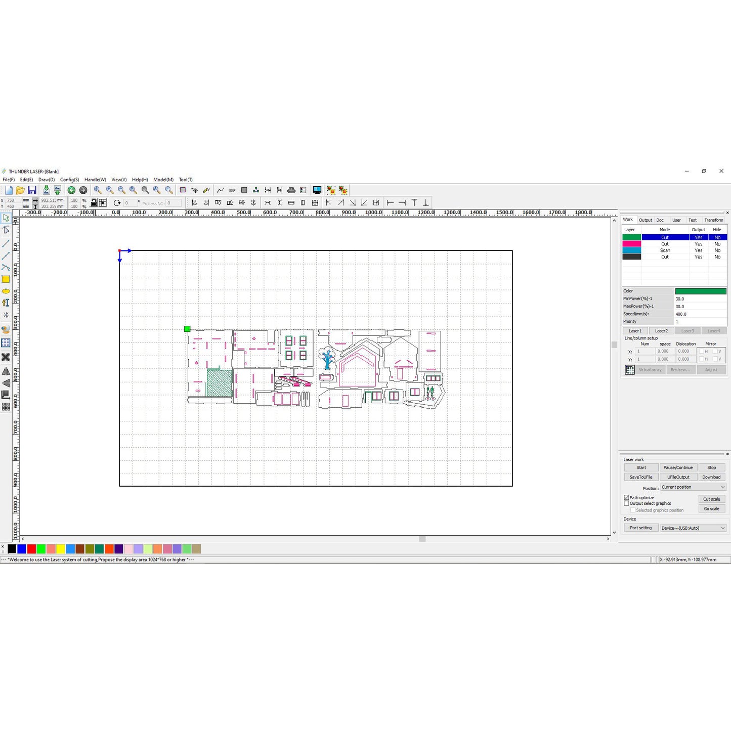 Casa de muñecas - Archivo de corte láser SVG y DXF