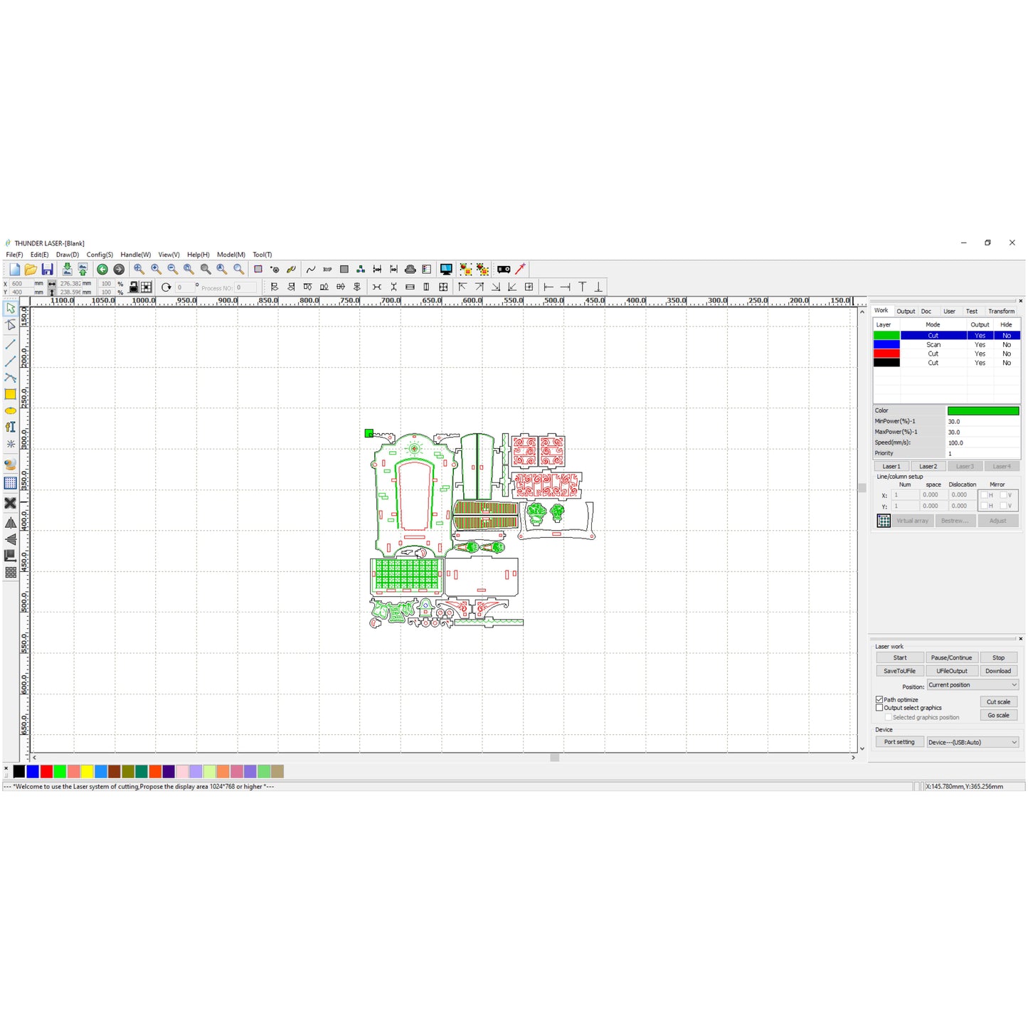 Balcón Italiano - Archivo de Corte Láser SVG y DXF