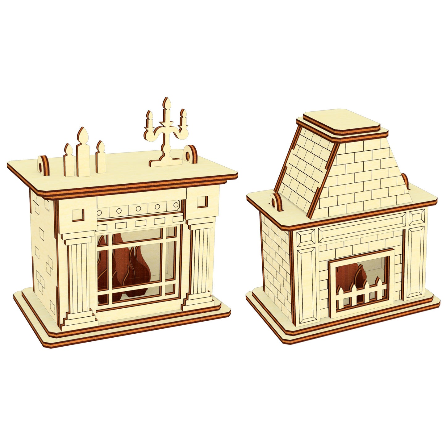 Christmas Fireplaces