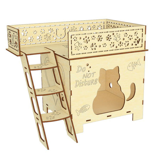 Casa para gatos - Archivo de corte láser SVG y DXF