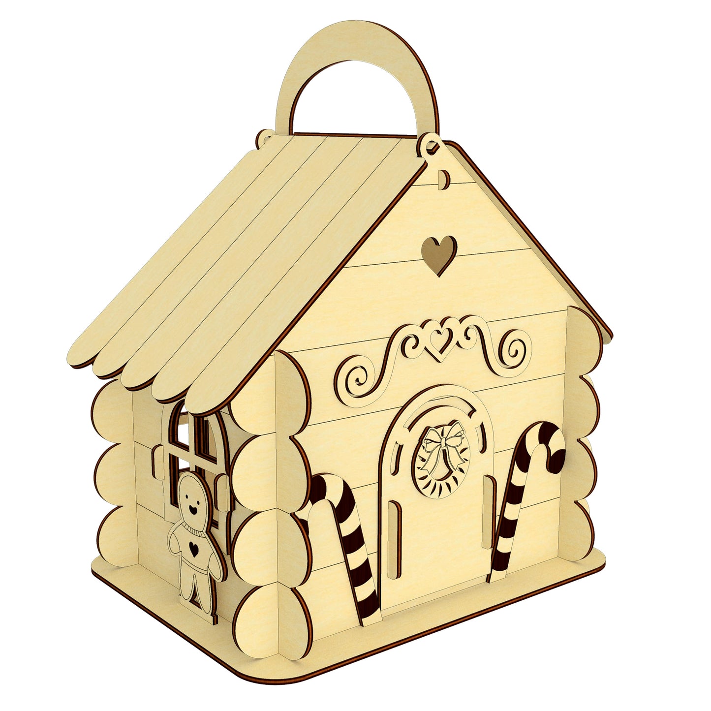 Gingerbread House Box for sweets