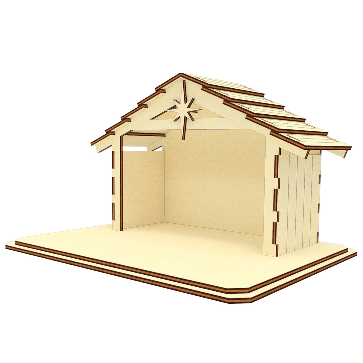 Nativity Barn 2 Vector Painter
