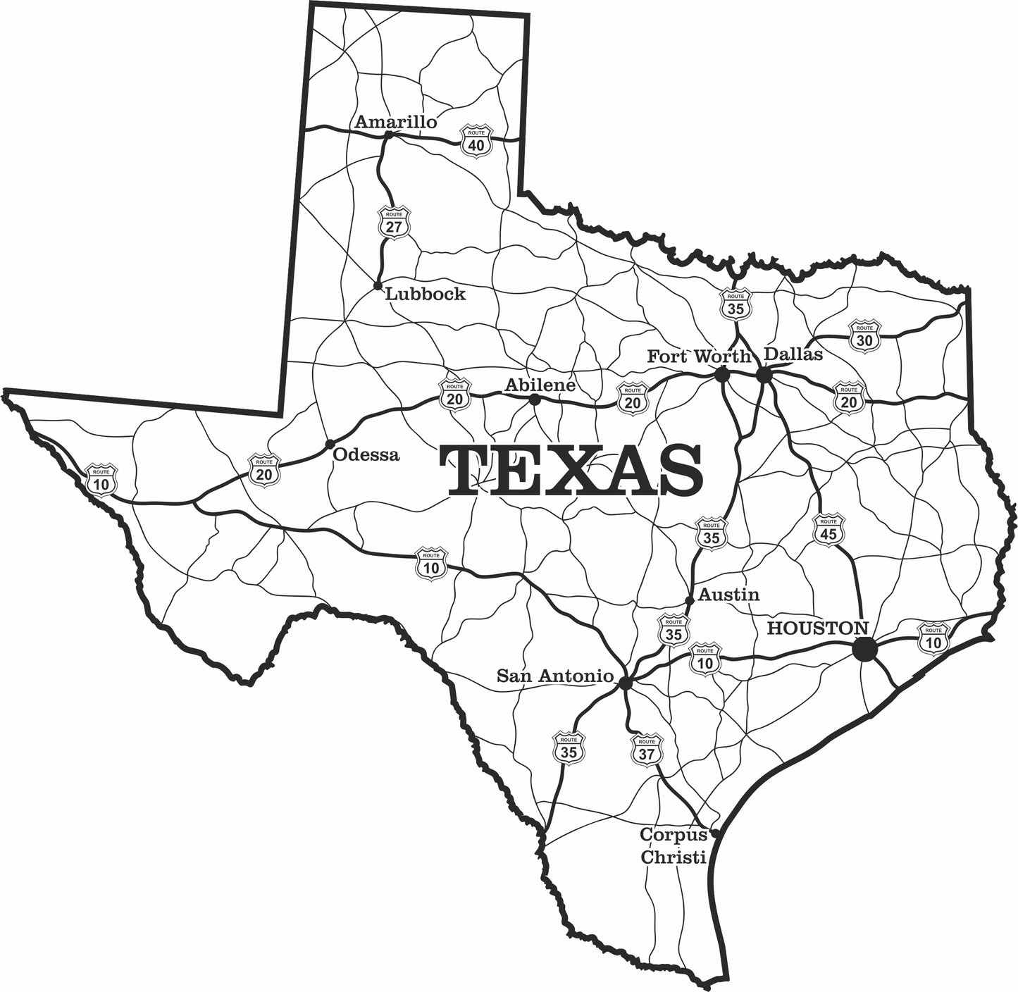 Texas map
