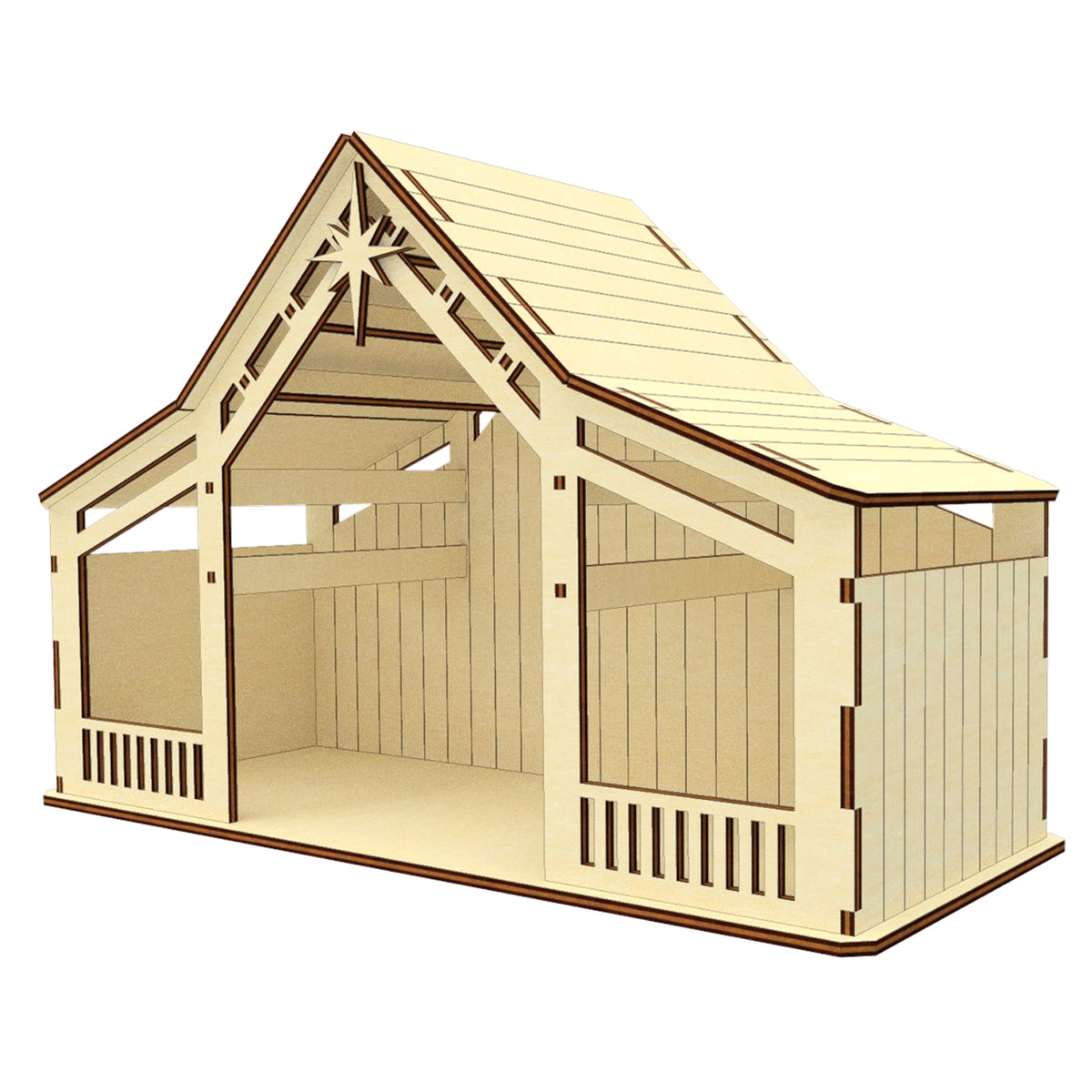 Nativity Barn 6 Vector Painter